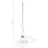  fehér ipari függőlámpa 58 cm E27