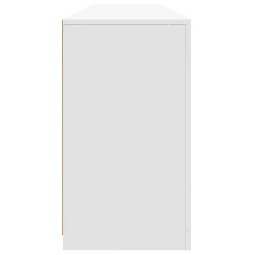  fehér tálalószekrény LED-világítással 162 x 37 x 67 cm