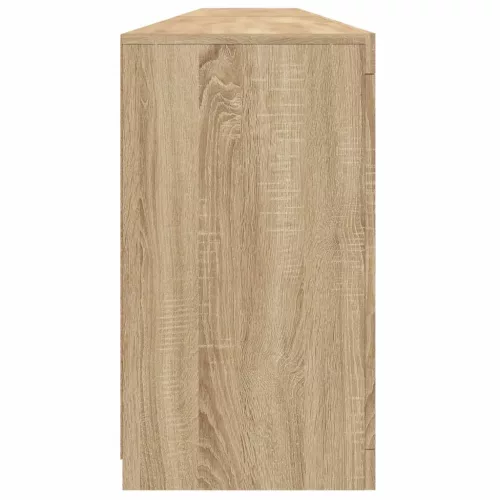  sonoma tölgy színű tálalószekrény LED-világítással 283x37x67 cm