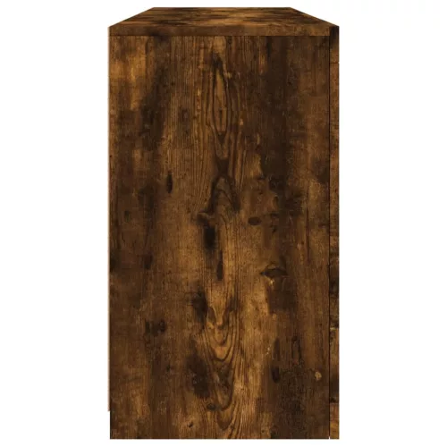  füstös tölgy színű tálalószekrény LED-ekkel 163 x 37 x 67 cm