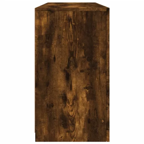  füstös tölgy színű tálalószekrény LED-ekkel 142,5 x 37 x 67 cm