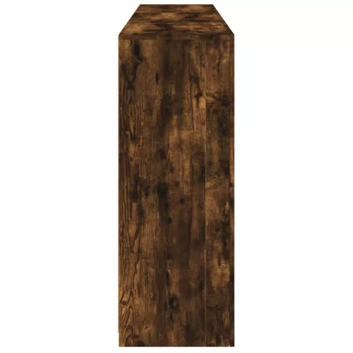  füstös tölgy színű tálalószekrény LED-ekkel 162 x 37 x 100 cm