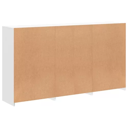  fehér tálalószekrény LED-világítással 181,5 x 37 x 100 cm