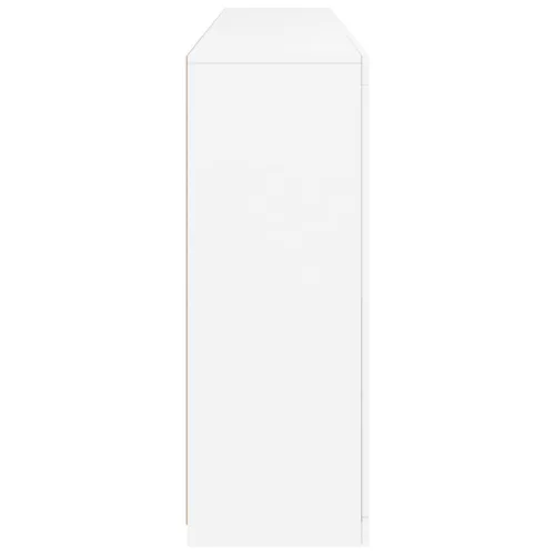  fehér tálalószekrény LED-világítással 202 x 37 x 100 cm