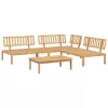  4 részes tömör akácfa kerti raklap ülőgarnitúra