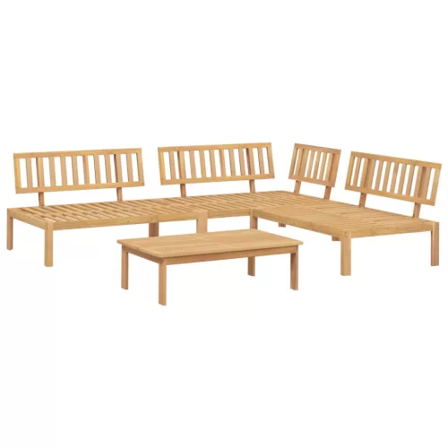  4 részes tömör akácfa kerti raklap ülőgarnitúra