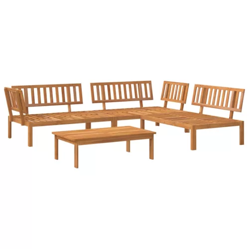  4 részes tömör akácfa kerti raklap ülőgarnitúra