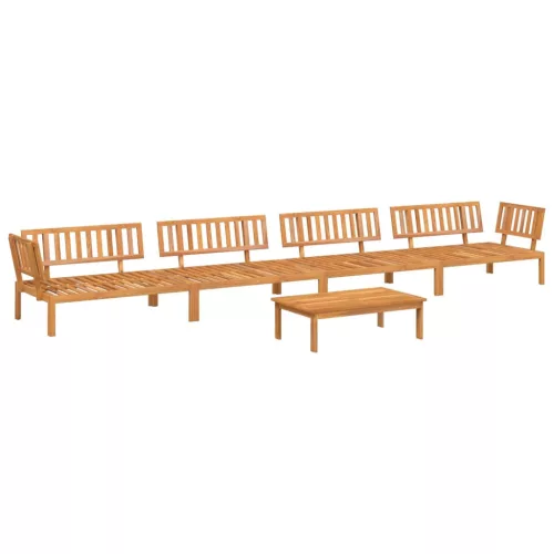  5 részes tömör akácfa kerti raklap ülőgarnitúra