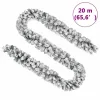  zöld PVC karácsonyi füzér pelyhes hóval 20 m