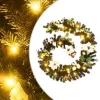  fekete PVC karácsonyi füzér LED-ekkel 2,7 m