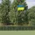 alumínium ukrán zászló és rúd 5,55 m
