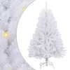  Mű karácsonyfa 150 LED-del Fehér 150 cm PVC és fém