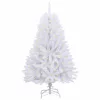  Mű karácsonyfa 150 LED-del Fehér 150 cm PVC és fém