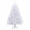  Mű karácsonyfa 150 LED-del Fehér 150 cm PVC és fém