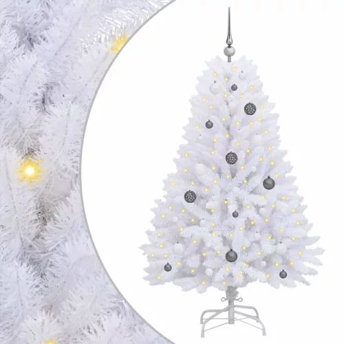  Mű karácsonyfa Fehér 80 x 80 x 150 cm PVC és fém