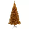  aranyszínű PET műkarácsonyfa állvánnyal 180 cm