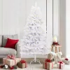  Mű karácsonyfa 300 LED-del Fehér 180 cm PVC és fém