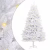  Mű karácsonyfa 300 LED-del Fehér 180 cm PVC és fém