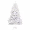  Mű karácsonyfa 300 LED-del Fehér 180 cm PVC és fém