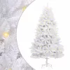  Mű karácsonyfa 300 LED-del Fehér 210 cm PVC és fém