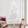  Mű karácsonyfa 300 LED-del Fehér 240 cm PVC és fém
