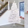  Mű karácsonyfa 300 LED-del Fehér 270 cm PVC és fém