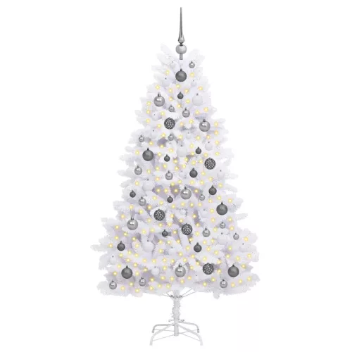  Mű karácsonyfa Fehér 90 x 90 x 180 cm PVC és fém