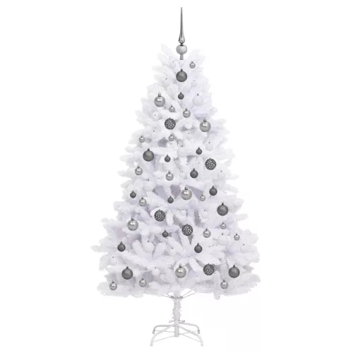  Mű karácsonyfa Fehér 90 x 90 x 180 cm PVC és fém