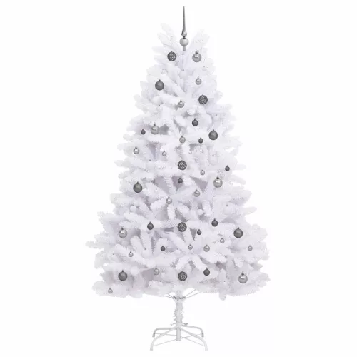  Mű karácsonyfa Fehér 120 x 120 x 240 cm PVC és fém