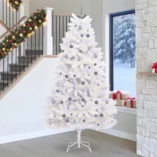  Mű karácsonyfa Fehér 128 x 128 x 270 cm PVC és fém