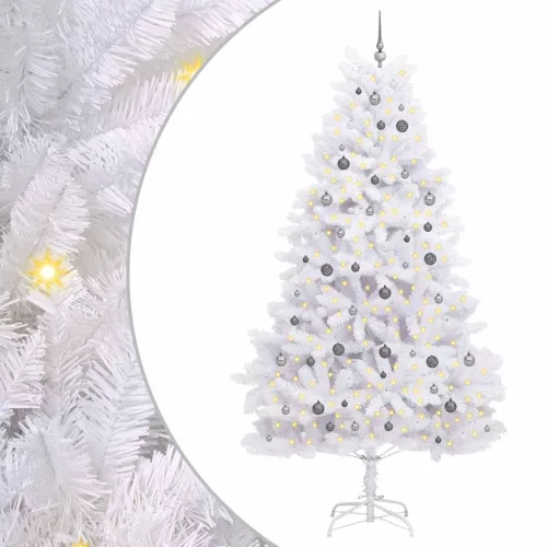  Mű karácsonyfa Fehér 128 x 128 x 270 cm PVC és fém