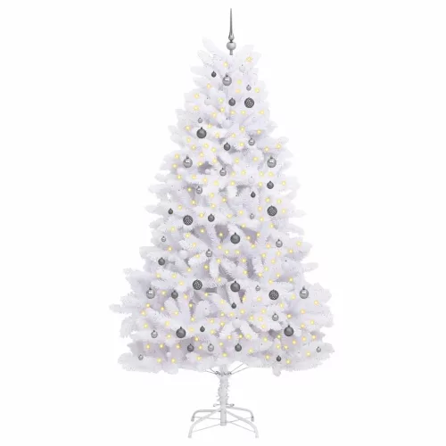  Mű karácsonyfa Fehér 128 x 128 x 270 cm PVC és fém