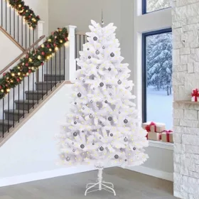  Mű karácsonyfa Fehér 138 x 138 x 300 cm PVC és fém
