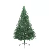  zöld PVC fél műkarácsonyfa állvánnyal 180 cm