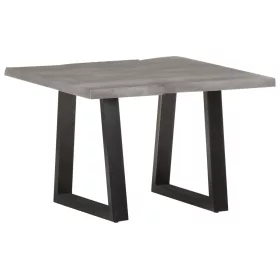    tömör akácfa dohányzóasztal természetes szélekkel 60x60x40 cm