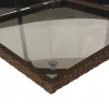  13 részes barna polyrattan kerti ülőgarnitúra párnákkal