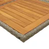  17 részes szürke polyrattan kerti étkezőgarnitúra párnával