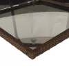  9 részes barna polyrattan kerti étkezőgarnitúra párnákkal