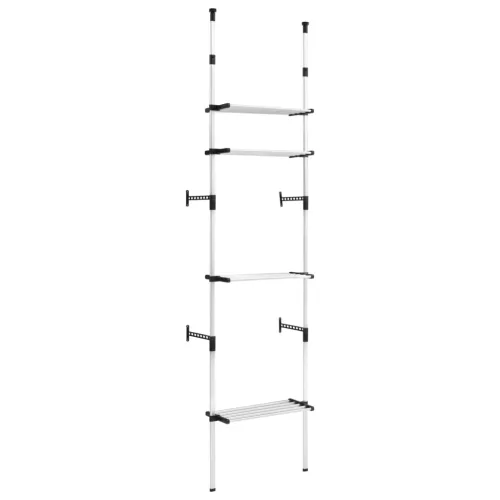  alumínium teleszkópos szekrényrendszer polcokkal