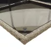  13 részes szürke polyrattan kerti ülőgarnitúra párnákkal