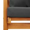  5 részes tömör akácfa kerti ülőgarnitúra párnákkal