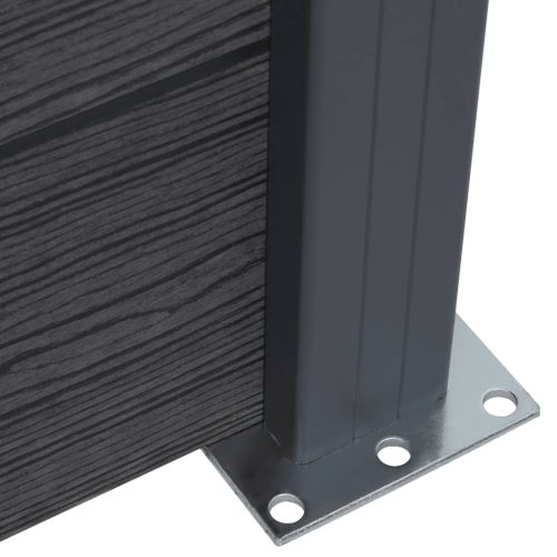  szürke WPC kerítéspanelszett 180 x 186 cm