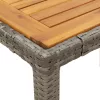  7 részes szürke polyrattan kerti étkezőgarnitúra párnával