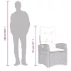  9 részes szürke polyrattan kerti étkezőgarnitúra párnával