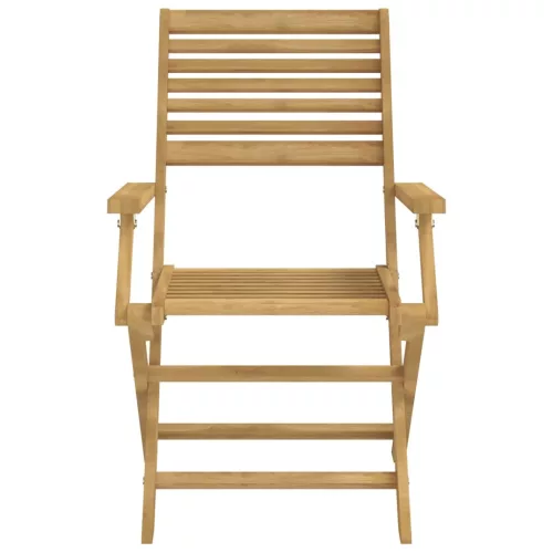  8 db összecsukható tömör akácfa kerti szék 54,5x61,5x86,5 cm