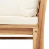  5 részes tömör akácfa kerti ülőgarnitúra párnákkal