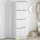  fehér cipőszekrény 4 kihajtható fiókkal 60 x 34 x 187,5 cm