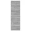  szürke sonoma cipőszekrény 4 kihajtható fiókkal 60x34x187,5 cm