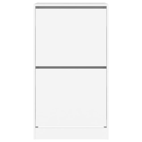  fehér cipőszekrény 2 kihajtható fiókkal 60 x 42 x 108 cm