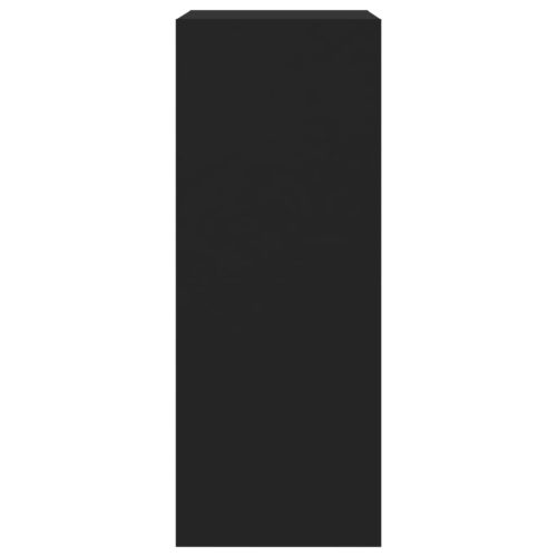  fekete cipőszekrény 2 kihajtható fiókkal 60 x 42 x 108 cm